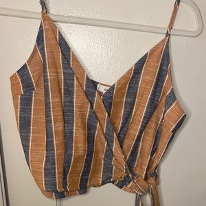 Wrap Style Crop Top